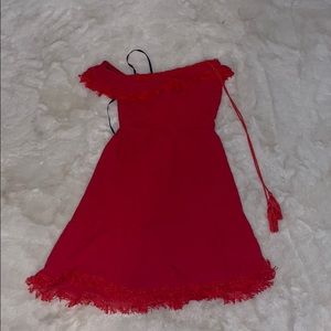 Lulus red mini dress